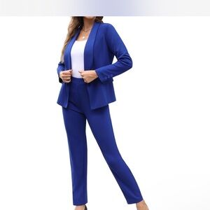 Elegant Blue Women's Pantsuit